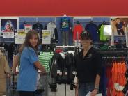 Probation Assistant Casabian shopping with kids