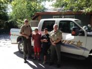 Officers Vetter and Underwood with kids