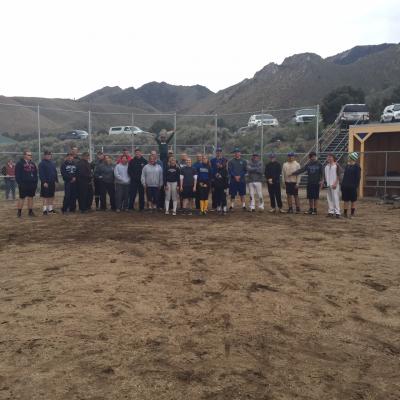 Photo of Sheriffs on baseball field