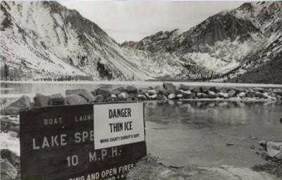 Thin Ice On Lake Image