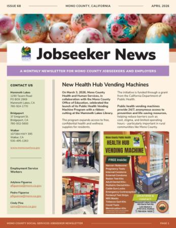 Jobseeker News April Cover Jobseeker News April Cover