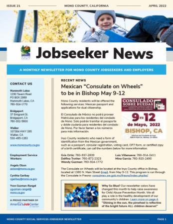 Jobseeker News April Cover