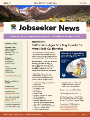 Jobseeker News May Cover