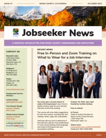 Jobseeker News October Cover