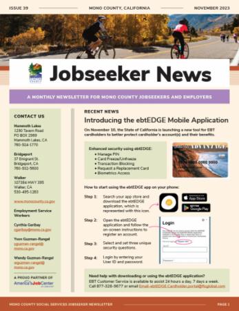 Jobseeker News November Cover