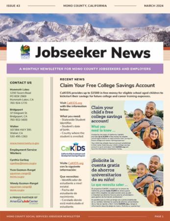 Jobseeker News March Cover