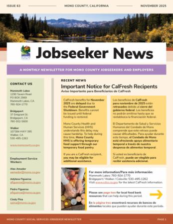 Jobseeker News November Cover